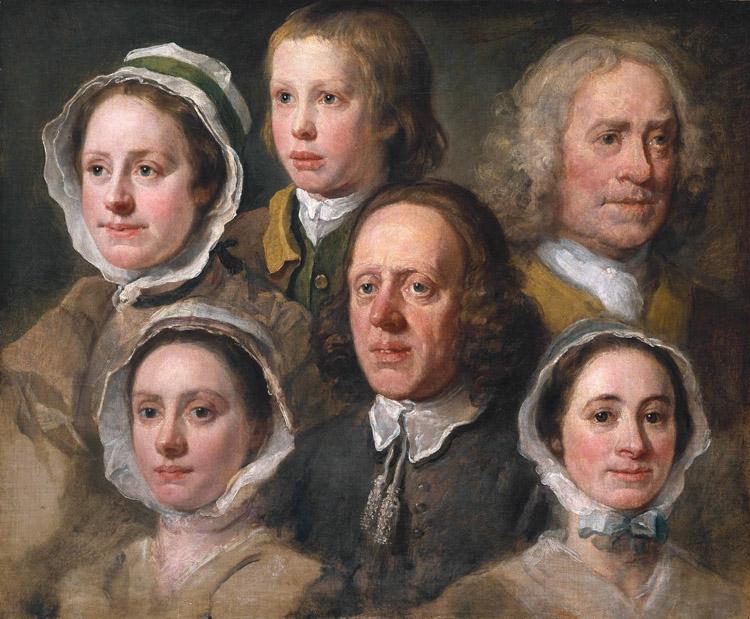 HOGARTH, William Heads of Six of Hogarth's Servants (mk08)